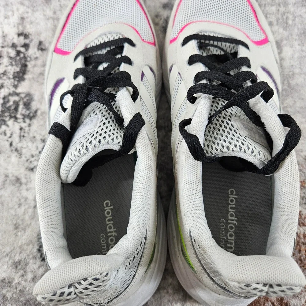 Adidas 90s Valasion Shoes Women 11 White Cloudfoam Comfort Running Sneaker Retro